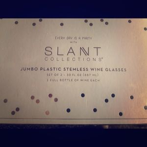 Jumbo Plastic Stemless Wine Glasses 🍷